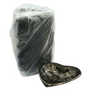 【早い者勝ち!最大400円OFFクーポン配布】セール リスパック 【日本製】 ハート型 バイオカップ ラブL 本体 50枚入り (容量500ml) 黒 黒