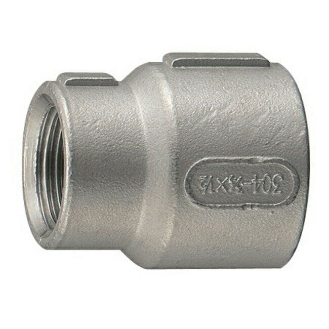 SANEI 配管用品 ステンレス異径ソケット ネジサイズRc3/4・Rc1/2(TS740B-1-20X13)