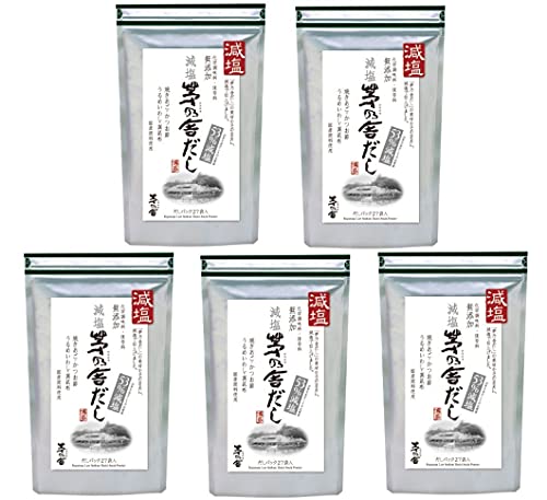 ◆商品名：茅乃舎 減塩 茅乃舎だし 8g × 27袋【5個パック】 お得な5袋セット 茅乃舎だしのうまみは残しながら53％減塩しました。 茅乃舎だしのうまみは残しながら53％減塩しました。