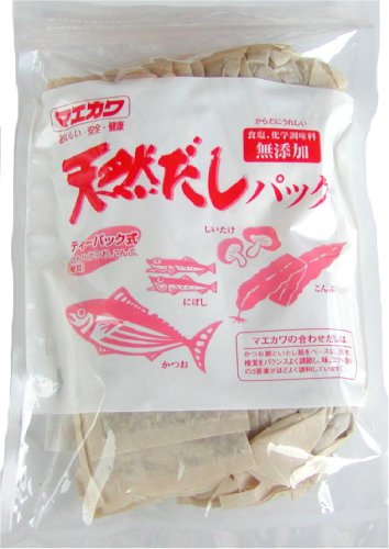 ◆商品名：マエカワテイスト 天然だしパック 特撰 10g×25P 内容量:10g×25P 原材料:いわしふし、いわし煮干し、うるめふし、かつおふし、昆布、椎茸 商品サイズ(高さ×奥行×幅):280mm×175mm×15mm 商品紹介数種類の国産いわし、国産かつおふし、北海道産昆布を使用しています。 化学調味料・食塩は不使用です。手間ひま掛けて作られていた昔ながらに近い、自然なうま味のおだしをお料理にお役立て下さい。化学調味料のように濃い味ではありませんが、ふわっと柔らかく後味におだしの味が残ります。ご注意（免責）＞必ずお読みくださいチャックで口を閉じて冷蔵保存し、お早めにご使用下さい。