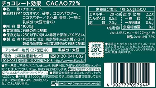 明治 チョコレート効果カカオ72%大容量ボックス 1kg