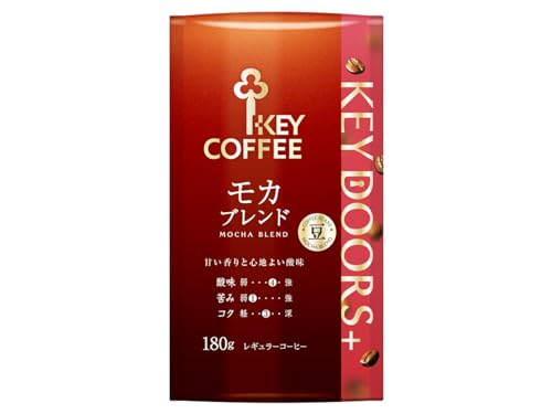 キーコーヒー KEY DOORS+ モカブレンド 豆 (LP) 180g×3個