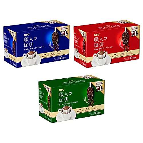 [限定ブランド商品] UCC 職人の珈琲 ドリップコーヒー 飲み比べアソートセット ×90袋 レギュラー(マイルド・スペシャル・リッチ)ワンド