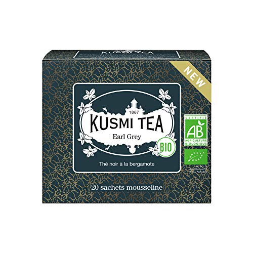 KUSMI TEA クスミティー アールグレイ 2.0g x 20ティーバック（個包装なし） オーガニック 有機JAS認証..