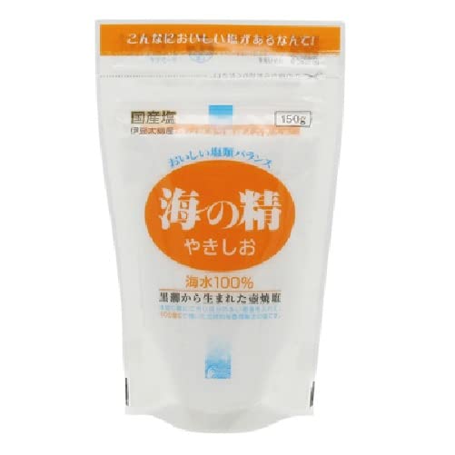 海の精 国産塩 伊豆大島産 やきしお スタンドパック 150g × 3