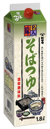 ヒゲタ 味名人 そばつゆ1.8L紙パック