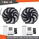 Labwork 2X 12 インチユニバーサル電動ラジエーター冷却スリムファンプッシュプルマウント Labwork 2X 12 inch Universal Electric Radiator Cooling Slim Fans Push Pull Mount(2)