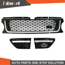 Labwork グリル エアサイドベントセット 2010-2013 レンジローバースポーツ ブラック クローム Labwork Grille Air Side ...