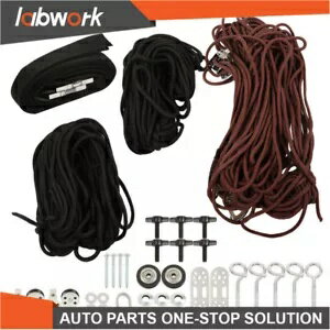 Labwork ハードトップ オーバーヘッド ガレージ ストレージ ホイスト ジープ & フォード ブロンコ用 145ポンド 7803 Labwork Hardtop Overhead Garage Storage Hoist for Jeep & Ford Bronco 145lb 7803