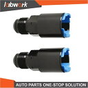 Labwork 6AN 燃料レール EFI フィッティング オス フレア - 3/8 インチ クイックディスコネクト アダプター ×2 Labwork 6AN Fuel Rail EFI Fitting Male Flare To 3/8" Quick-Disconnect Adapter ×2
