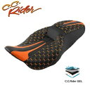 C.C. RIDER 運転席助手席ジェルシート ハーレーツーリング CVO ロードグライド 09-23 に適合 C.C. RIDER Driver Passenger Gel Seat Fit For Harley Touring CVO Road Glide 09-23