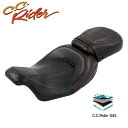 C.C. RIDER 運転席 & 助手席ジェルシート ハーレー ストリート ロード グライド 09-23 に適合 C.C. RIDER Driver & Passenger Gel Seat Fit For Harley Street Road Glide 09-23