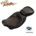 C.C. RIDER 2-Up 運転席助手席ジェルシート ハーレー CVO ツーリング 09-23 に適合 C.C. RIDER 2-Up Driver Passenger Gel Seat Fits For Harley CVO Touring 09-23