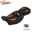 C.C. RIDER ロープロ ドライバー パッセンジャー ジェルシート ハーレー CVO ツーリング 09-23 に適合 C.C. RIDER Low Pro...