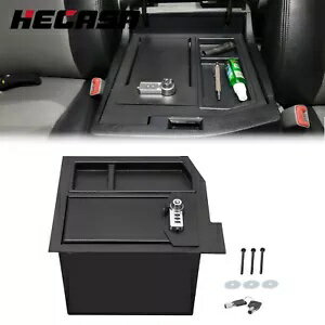 トヨタ 08-21 セコイア タンドラ 07-13 3 桁コンビネーションロックコンソールボックス キー付き For T..