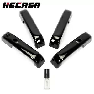 HECASA ե F-150 F150 2015-2020 ֥å ɥϥɥ륫С ޡȥդ 4  HECASA For Ford F-150 F150 2015-2020 Black Door Handle Covers W/Smartkey 4PCS