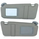 ペアグレー右 + 左車サンバイザーサンルーフなしトヨタカムリ 2007-2011 Pair Gray Right + Left Car Sun Visor Without Sunroof For Toyota Camry 2007-2011