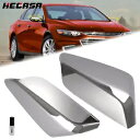 HECASA クロームミラーカバー 運転席&助手席側 シボレーマリブ 2016-2024用 HECASA Chrome Mirror Covers Driver...