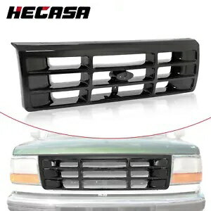 ブラックフロントグリルアセンブリフォード F-150 F-250 HD ブロンコ 1992-1997 F6TZ8200AAA Black Front Grille Assembly For Ford F-150 F-250 HD Bronco 1992-1997 F6TZ8200AAA