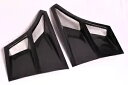 インテークスクープサイドエアフロントフェンダーベントガラスフードグラスファイバーフィットユニバーサルカー Intake Scoop Side Air Front...