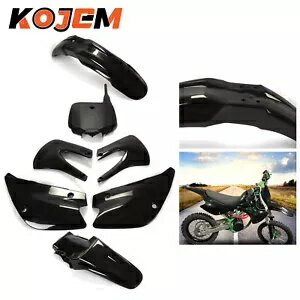 KOJEM 再スタイルされたブラックプラスチックキット Kawasaki KX85/KX100 2001-2013 KAKIT214K001 KOJEM Restyled Black Plastics Kit for Kawasaki KX85/KX100 2001-2013 KAKIT214K001