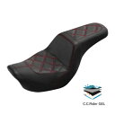 ステップアップゲルシート運転席助手席ハーレーダイナFXD FLD 2006-2017用 Step-Up Gel Seat Driver Passenger Seat Fit For Harley Dyna FXD FLD 2006-2017