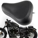 フロントライダードライバーソロシートクッションハーレースポーツスターXL 1200 883 1983-2003用 Front Rider Driver Solo...
