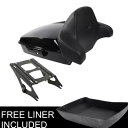 ブラックチョップドパック トランクパッドマウント ハーレーツアーパック ロードグライド 14-24 2022に適合 Black Chopped Pack Trunk Pad Mount Fit For Harley Tour Pak Road Glide 14-24 2022(2)