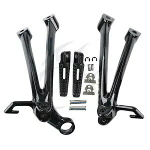 後部乗客フットペグフットレストセットスズキ GSXR 600 750 2008-2010 2009 に適合 Rear Passenger Foot Pegs Footrest Set Fit For Suzuki GSXR 600 750 2008-2010 2009