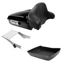 チョップドパック トランクパッド ツーアップ マウント ラック ハーレー ツアーパック ロードキング 97-08用 Chopped Pack Trunk Pad Two-Up Mount Rack Fit For Harley Tour Pak Road King 97-08(2)