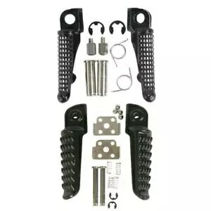 フロントリア運転席助手席フットペグフットレストカワサキニンジャ ZX10R 04-13 に適合 Front Rear Driver Passenger Footpegs Footrest Fit For Kawasaki Ninja ZX10R 04-13
