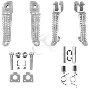 フロントリアフットレストフットペグヤマハ YZF R1 YZFR1 1998-2019 YZF R6 03-12 Front Rear Footrests Footpegs Fit For Yamaha YZF R1 YZFR1 1998-2019 YZF R6 03-12