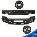 フロント & リアバンパー 2013-18 ダッジ ラム 1500 パウダーコートスチール フォグランプ付き Front & Rear Bumper For 2...