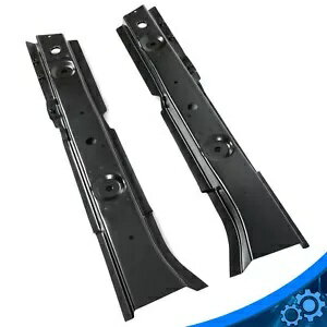 左側 & 右側フロアサポートブレース 1997-06 TJ ジープラングラースチール BLK Left & Right Sides Floor Supports Braces For 1997-06 TJ Jeep Wrangler Steel BLK