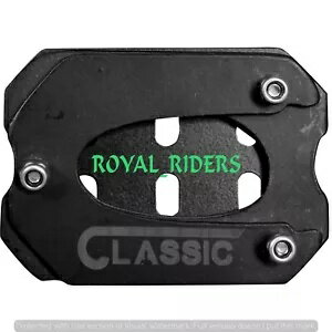 ֥å   ƥ  SS ե ˥塼 饷å ܡ 350  Black Side Stand Extender Guard SS Fit For Enfield New Classic Reborn 350