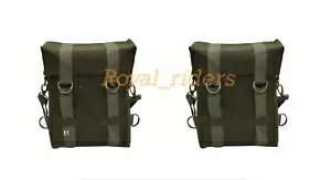 パニエ キャンバス バッグ ミリタリー グリーン エンフィールド ニュー クラシック リボーン 350 に適..