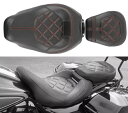 レッドライン 運転席&助手席 2アップシート ハーレーロードグライド ストリートグライド 2009+用 Red Line Driver & Passenger 2-Up Seat For Harley Road Glide Street Glide 2009+