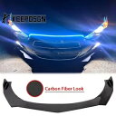 カーボンファイバールックフロントバンパーリップスプリッター、2x ロッド付き Chevty Spakr Sonic 用 CARBON Fiber Look Front Bumper Lip Splitter w/ 2x Rods For Chevty Spakr Sonic(2)