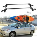 トヨタ プリウス用 ベアルーフラック クロスバー 荷物カヤック カーゴキャリア ロック付き For Toyota Prius Bare Roof Rack Crossbars Luggage Kayak Cargo Carrier w/ Locks