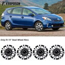 トヨタプリウス用 ABS 15 "ホイールリムカバーハブキャップ R15 タイヤ工場スチールホイール For Toyota Prius ABS 15" Wheel Rim Cover Hub Caps R15 Tire Factory Steel Wheel
