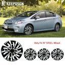4 個 15 "ホイールキャップスチールホイールリムカバー ABS トヨタプリウス 2012-2015 R15 タイヤ用 4PCS 15" Hubcaps STEEL Wheel Rim Cover ABS For Toyota Prius 2012-2015 R15 Tire