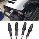 4 個 LED ターンシグナルアンバーライトオートバイスクータークワッドクルーザーオフロード用 4pcs LED Turn Signals Amber Light For Motorcycle Scooter Quad Cruiser Off Road(2)