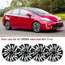トヨタプリウスフィット R16 タイヤ 16 "スチールホイールリム 4 個 ABS ハブキャップホイールキャップカバー For Toyota Prius Fit R16 Tire 16" Steel Wheel Rim 4PCS ABS Hub Caps Hubcap Cover