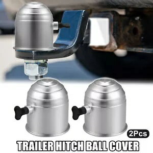 ѡ WORLDҸˤ㤨2 ȥ졼顼ҥåܡ륫С Υդ 50mm ID Сȡ  ȥå ܡ 2pcs Trailer Hitch Ball Cover with Knob 50mm ID Silver Tone for Car Truck BoatפβǤʤ48,400ߤˤʤޤ