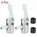 6mm エアタイヤチャックインフレータポンプホースアダプタバルブコネクタ車バイク用 2pc 6mm Air Tire Chuck Inflator Pump H...