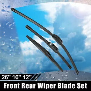 3個 26インチ 16インチ 12インチ 車フロントガラスワイパーブレード トヨタ C-HR 2016-2021 トップロッ..