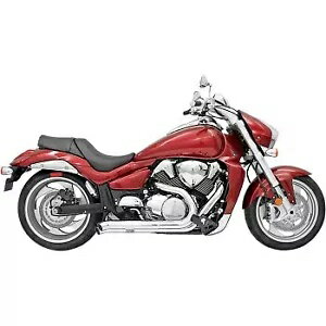Bassani  ץ ȥ꡼ 󥢥   M109R ֡С 06-09 Bassani Chrome Pro Street Turn-Out Exhaust for Suzuki M109R Boulevard 06-09