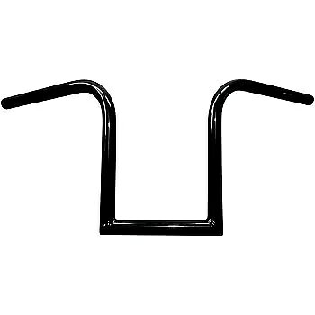 LA チョッパーズ グロス ブラック 12 インチ バーボン エイプ ハンガー オールドスクール 1 インチ ハ..