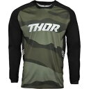 Thor テレイン ジャージ - グリーン カモフラージュ - メンズ サイズ S # 2910-6167 Thor Terrain Jersey - Gree...
