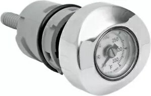 クローム温度計オイルディップスティック ハーレースポーツスター 04-19用 Chrome Temperature Thermom..